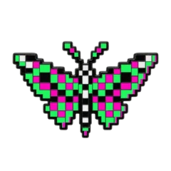Dead Pixel Moth Pin, Vorderansicht