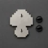 404 Mushroom Pin, back or side view