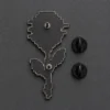 Error Rose Pin, back or side view