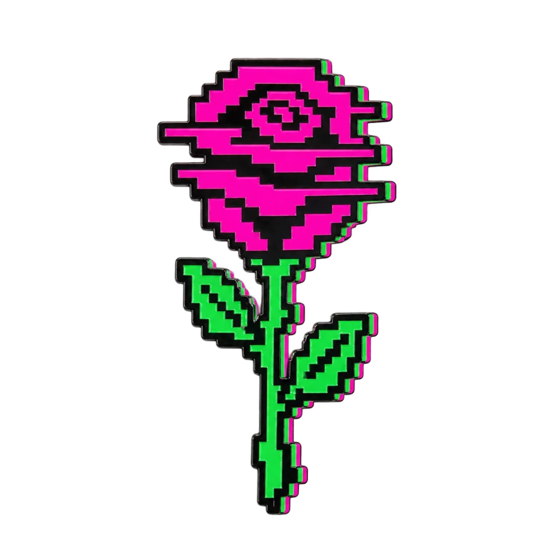 Error Rose Pin, front view