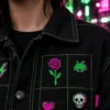 Error Rose Pin worn or in use