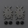 Glitch Beetle Pin Pair, back or side view