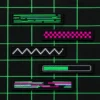 Glitch Tape Patch Strips, back or side view