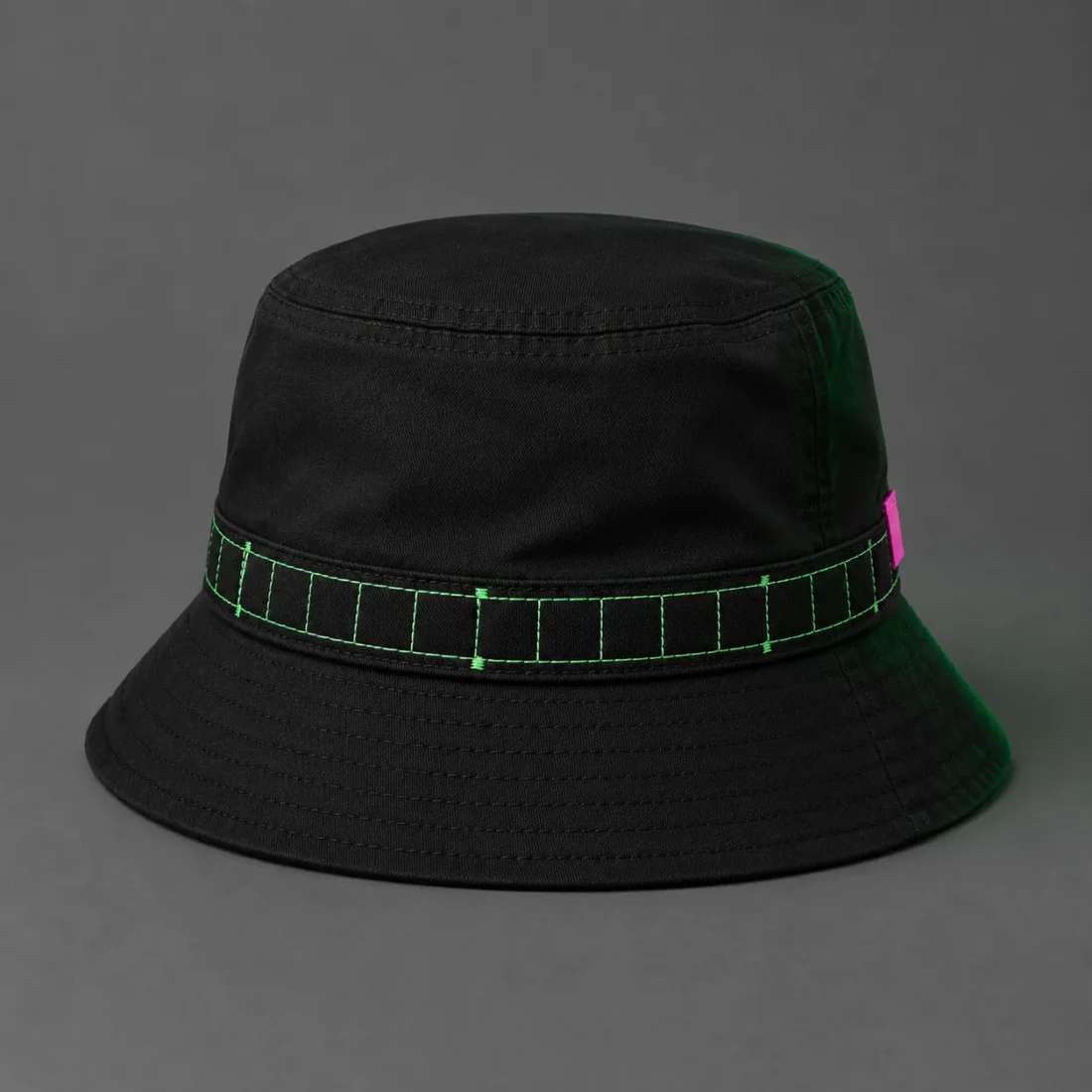 Grid Band Bucket Hat, front view