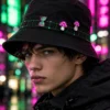 Grid Band Bucket Hat worn or in use