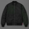 Grid Bomber Jacket, front view