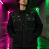 Grid Chore Jacket worn or in use