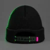 Grid Cuff Beanie, back or side view