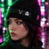 Grid Cuff Beanie worn or in use