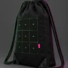 Grid Drawstring Bag, back or side view