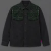 Grid Overshirt, front view