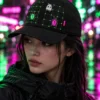 Grid Panel Cap worn or in use