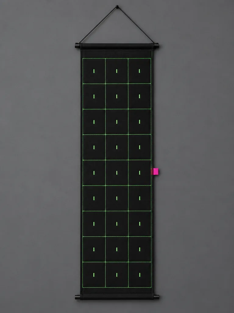 Grid Scroll Banner, front view