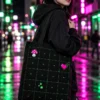 Grid Tote worn or in use