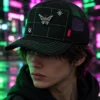 Grid Trucker Cap worn or in use