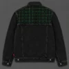 Grid Trucker Jacket, back or side view
