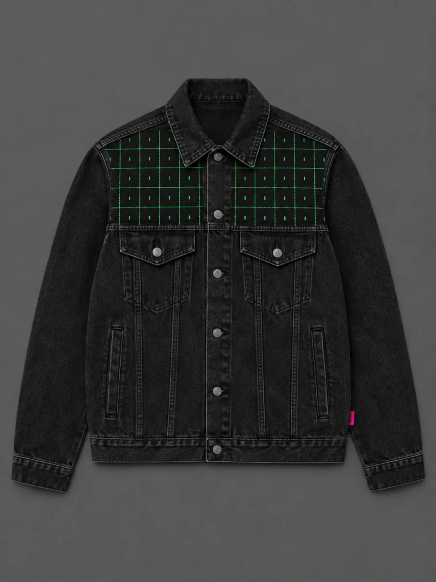Grid Trucker Jacket, front view