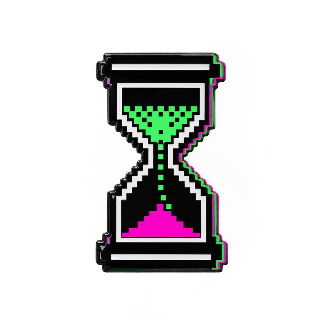 Loading Hourglass Pin, front view