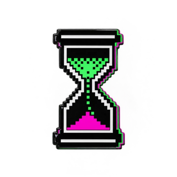Loading Hourglass Pin, front view