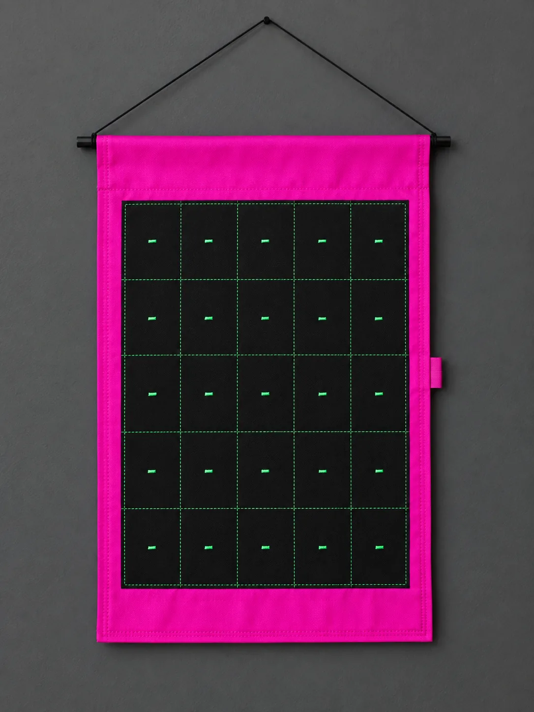 Magenta Grid Banner, front view