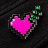 Missing Heart Pin close up
