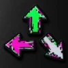 Pixel Arrow Patch Trio close up