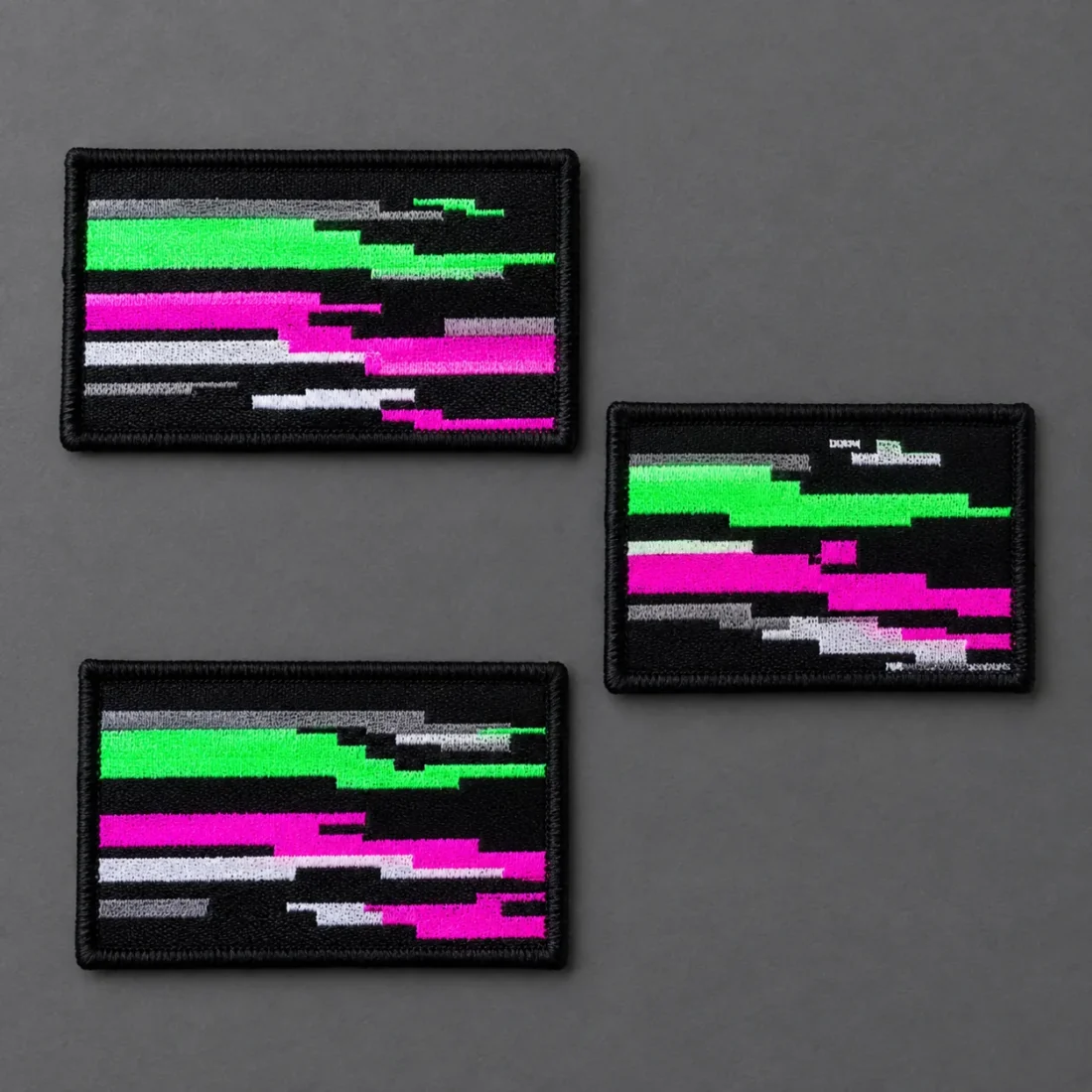 RGB Split Stripe Patch Pack, front view