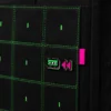 Roll-top Grid Backpack close up