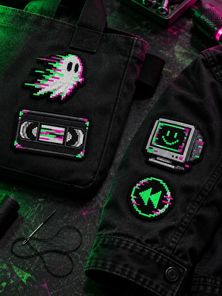 Scanline Ghosts Patch Pack worn or in use