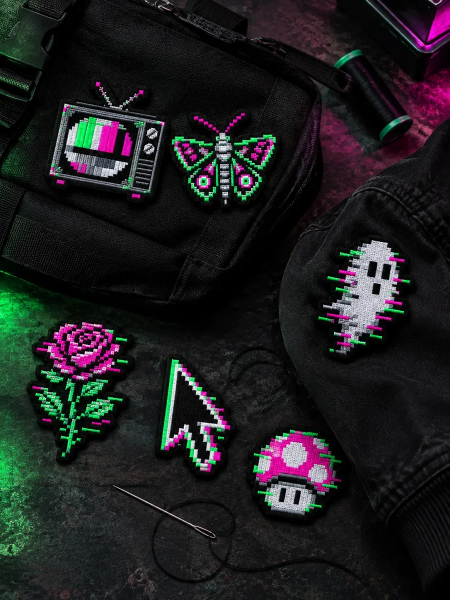 Series Sampler Patch Pack worn or in use