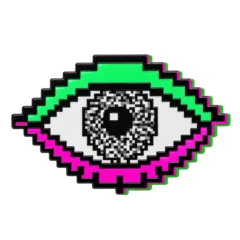 Static Eye Pin, Vorderansicht