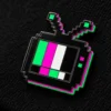 Test Card Pin close up