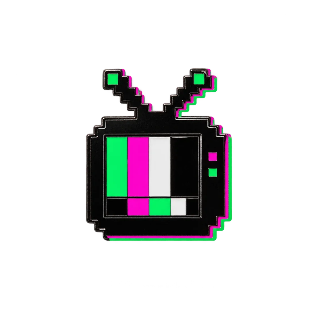 Test Card Pin, front view