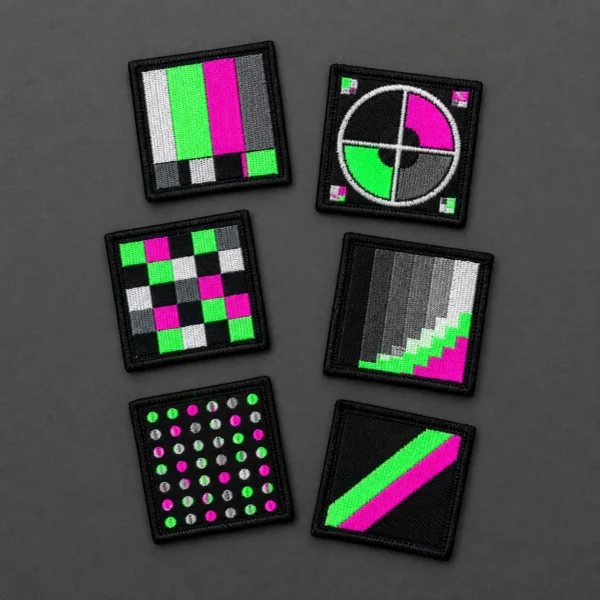 Test Pattern Patch Set, front view