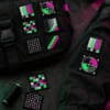 Test Pattern Patch Set worn or in use